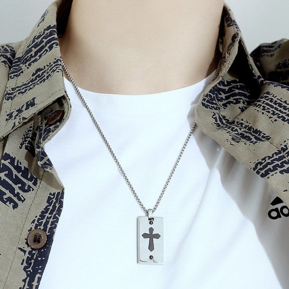 Other - men cross necklace